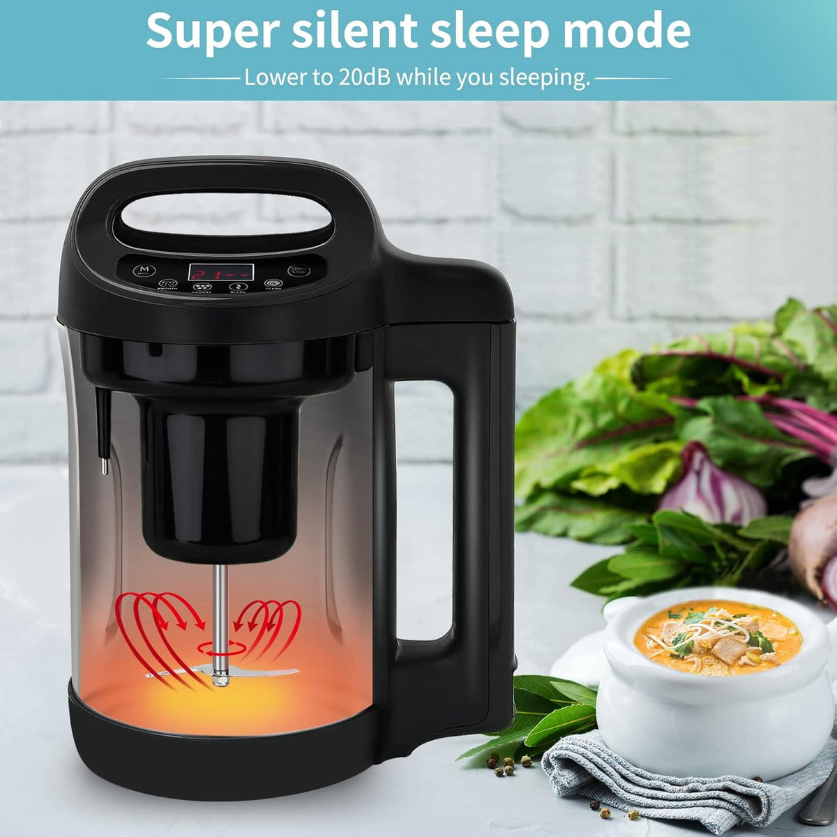Garly Kitchen 1.6L 4-in-1 Multifunctional Electric Hot Pot Milk & Soup Maker with Smart Control