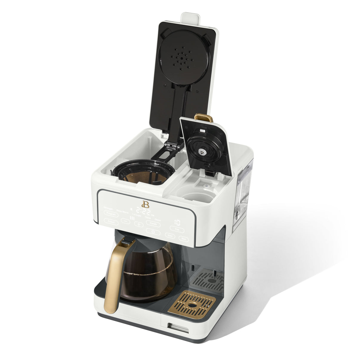 Garly Kitchen Multi-Brew 12-Cup Programmable Drip & Single-Serve Coffee Maker