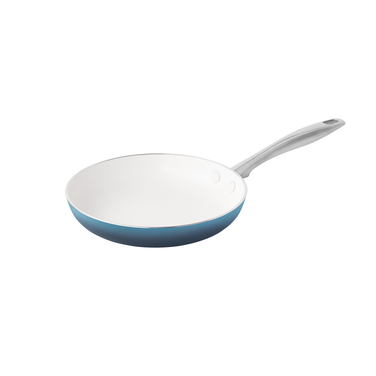 Garly Kitchen Harlow 15-Piece Ceramic Nonstick Cookware Set, Denim Blue