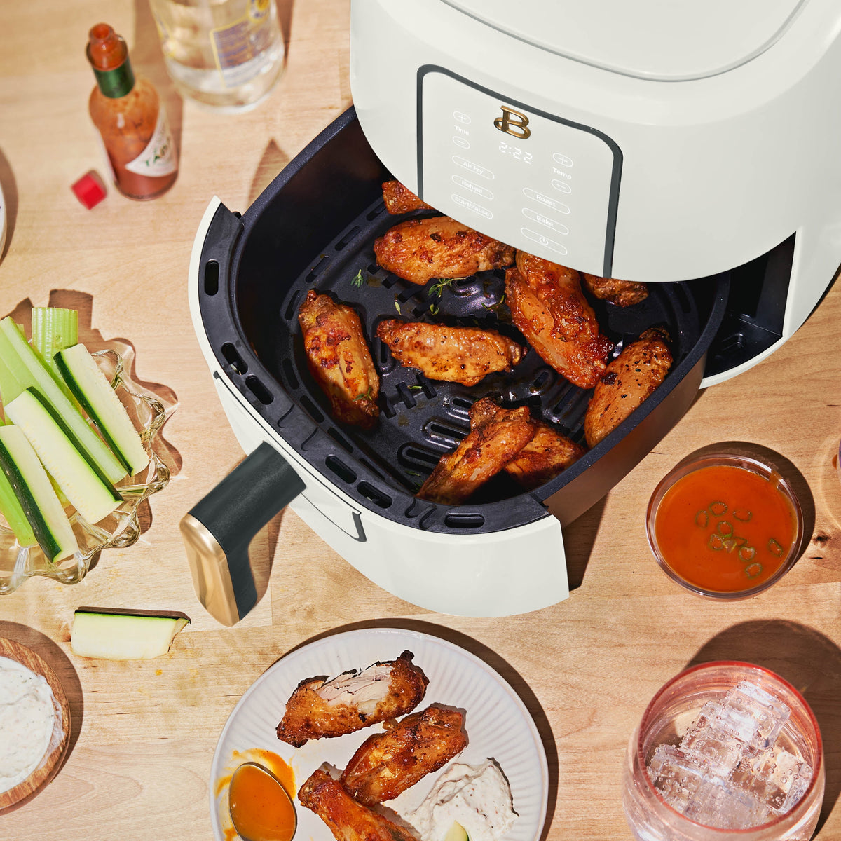 Garly Kitchen 3-Qt Air Fryer, Ceramic Nonstick Coating