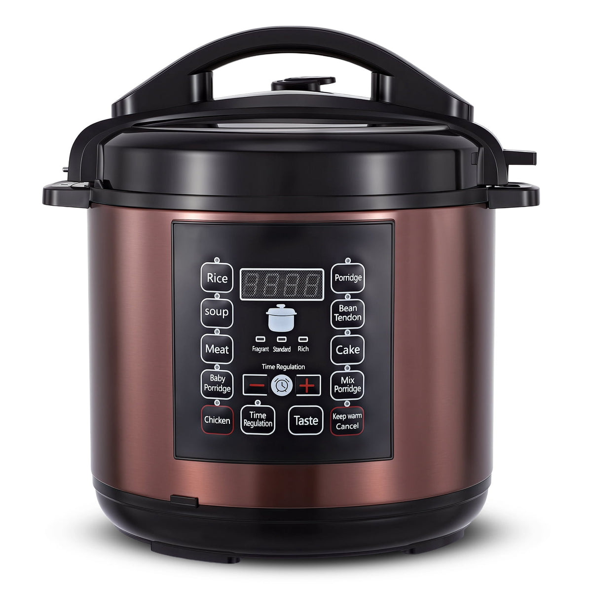 Garly Kitchen 6.5-Qt Electric Pressure Cooker, 12-in-1 Multi-Functional Slow Cooker, Rice Cooker