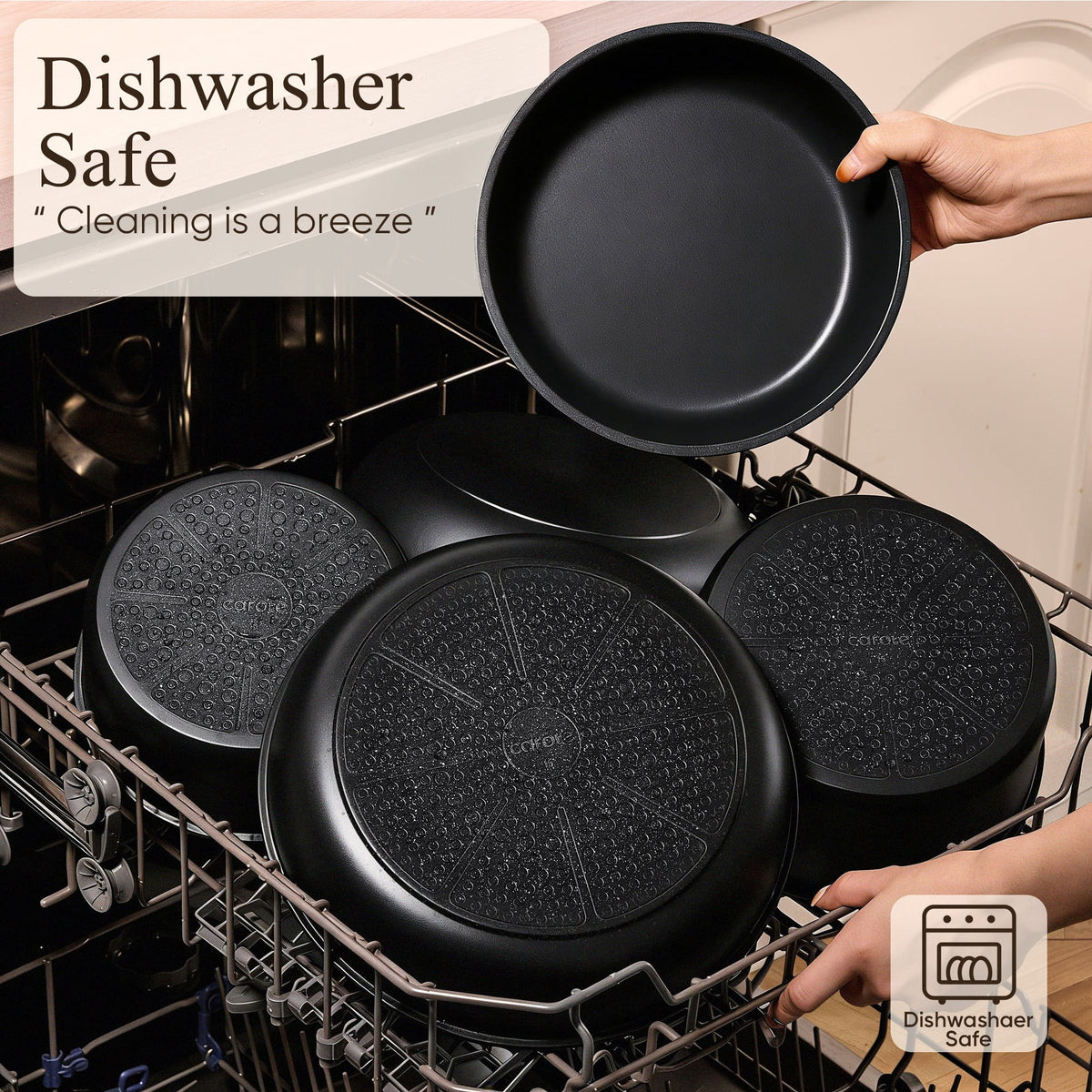Garly Kitchen 27-Piece Nonstick Cookware Set, Pots and Pans Set with Detachable Handle