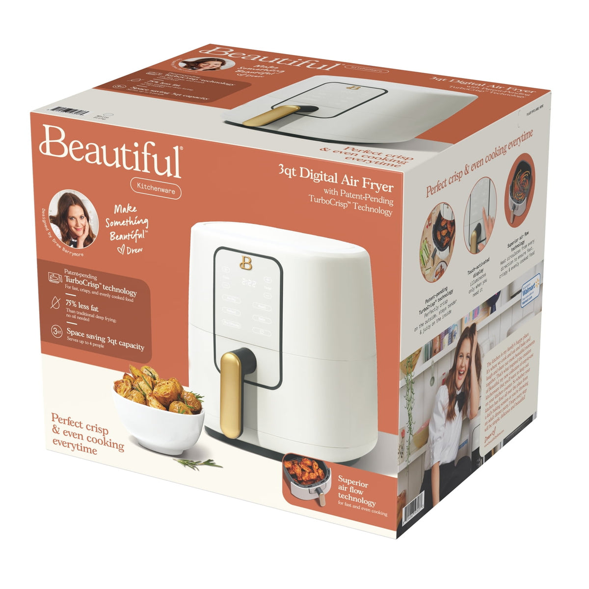 Garly Kitchen 3-Qt Air Fryer, Compact Countertop