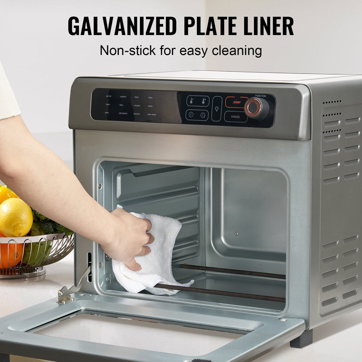 Garly Kitchen 12-in-1 1700W Air Fryer Toaster Oven 25L Stainless Steel Convection Oven