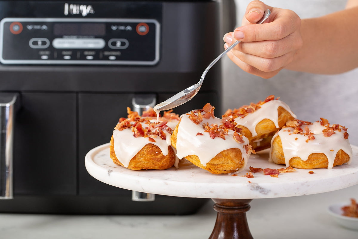 Garly Kitchen Restored Air Fryer 8-Qt, DualZone FlexBasket, 4-in-1, Smart Finish