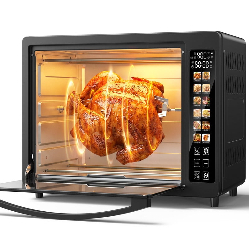 Garly Kitchen 35-Qt Super-Large Digita Toaster Oven Air Fryer, 360° Rotisserie Whole Roast