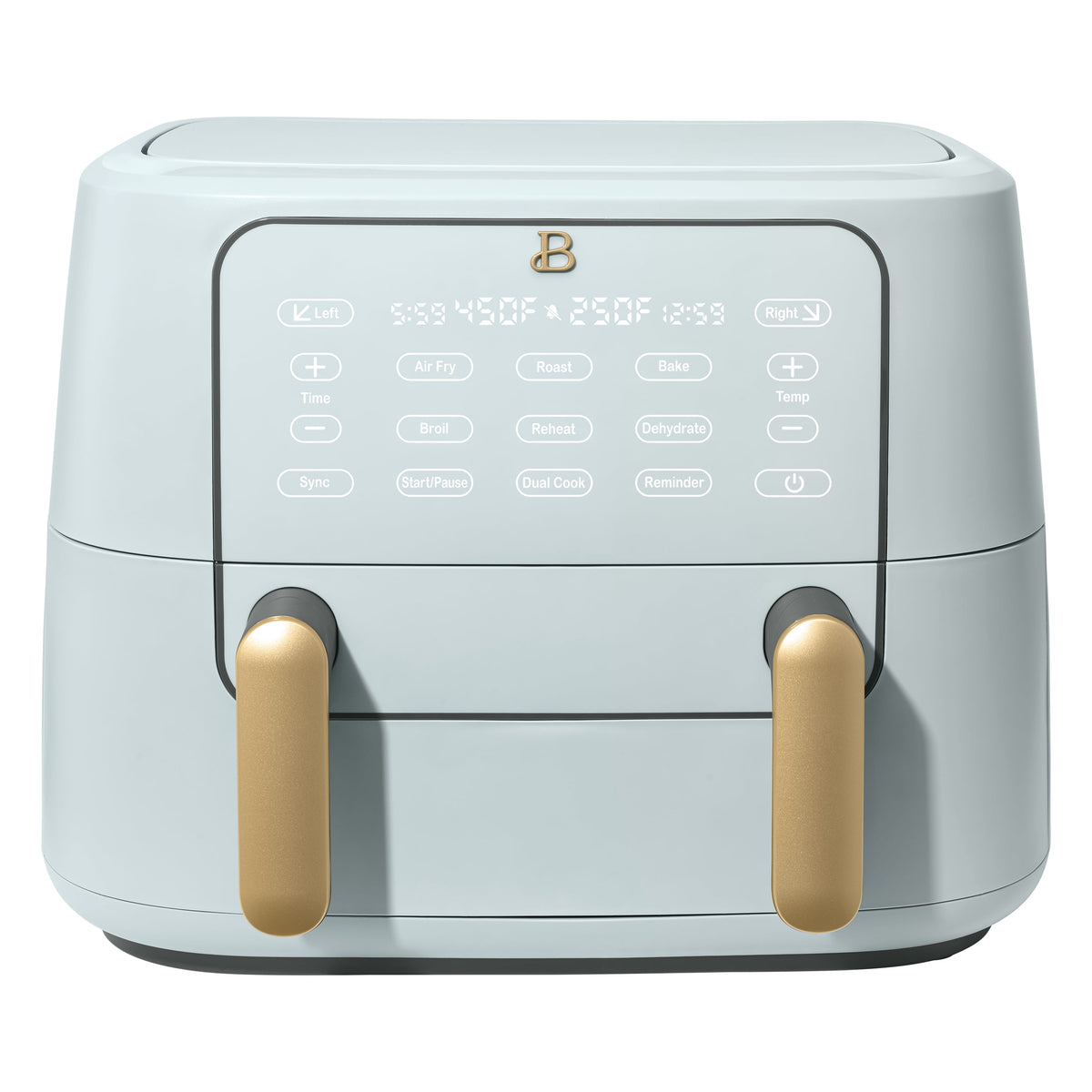 Garly Kitchen 9-Qt TriZone Dual Basket Air Fryer, Ceramic Nonstick Coating