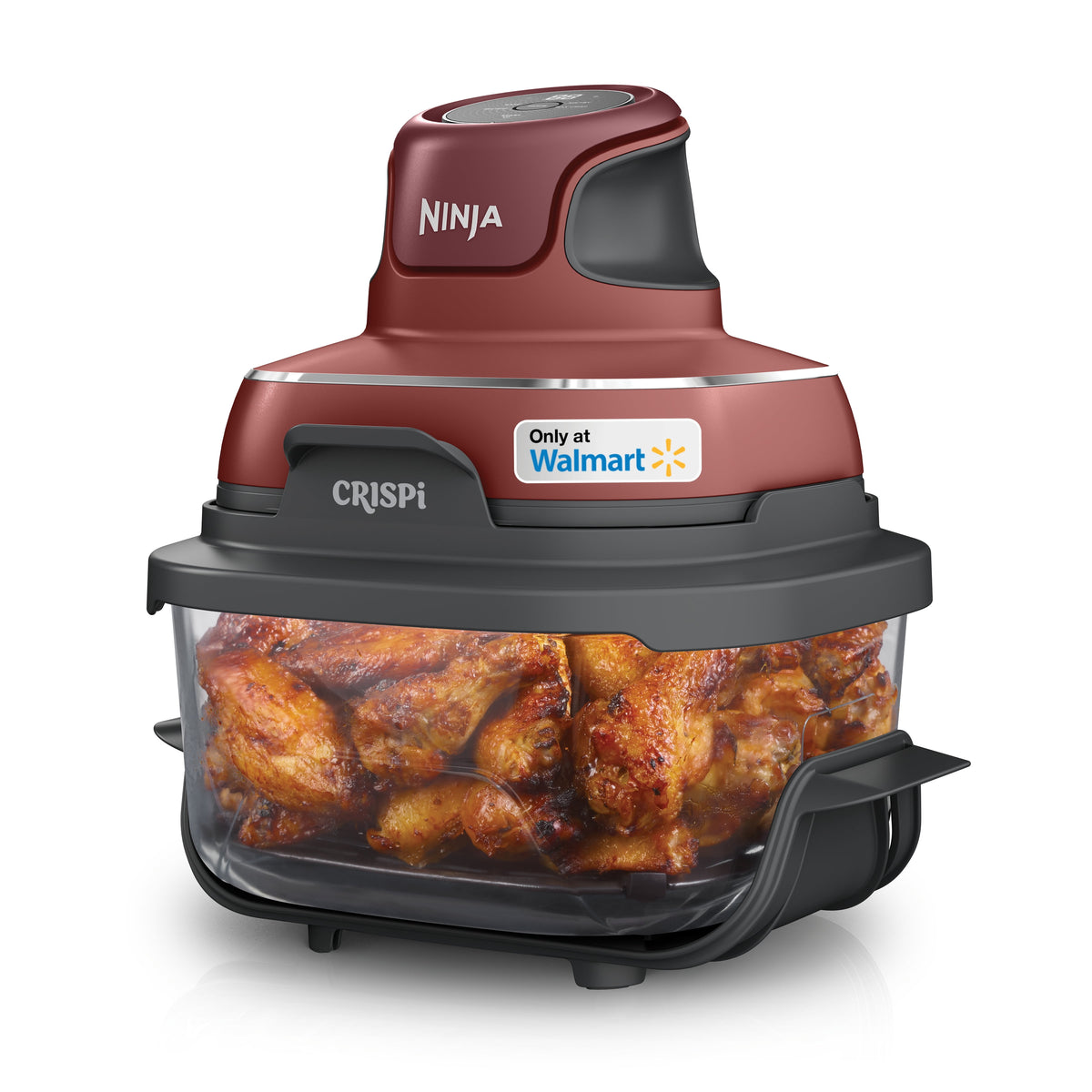 Garly Kitchen Crispi Glass Air Fryer 4-Qt, 3-in-1, Air Fry Recrisp, Portable, Dishwasher Safe