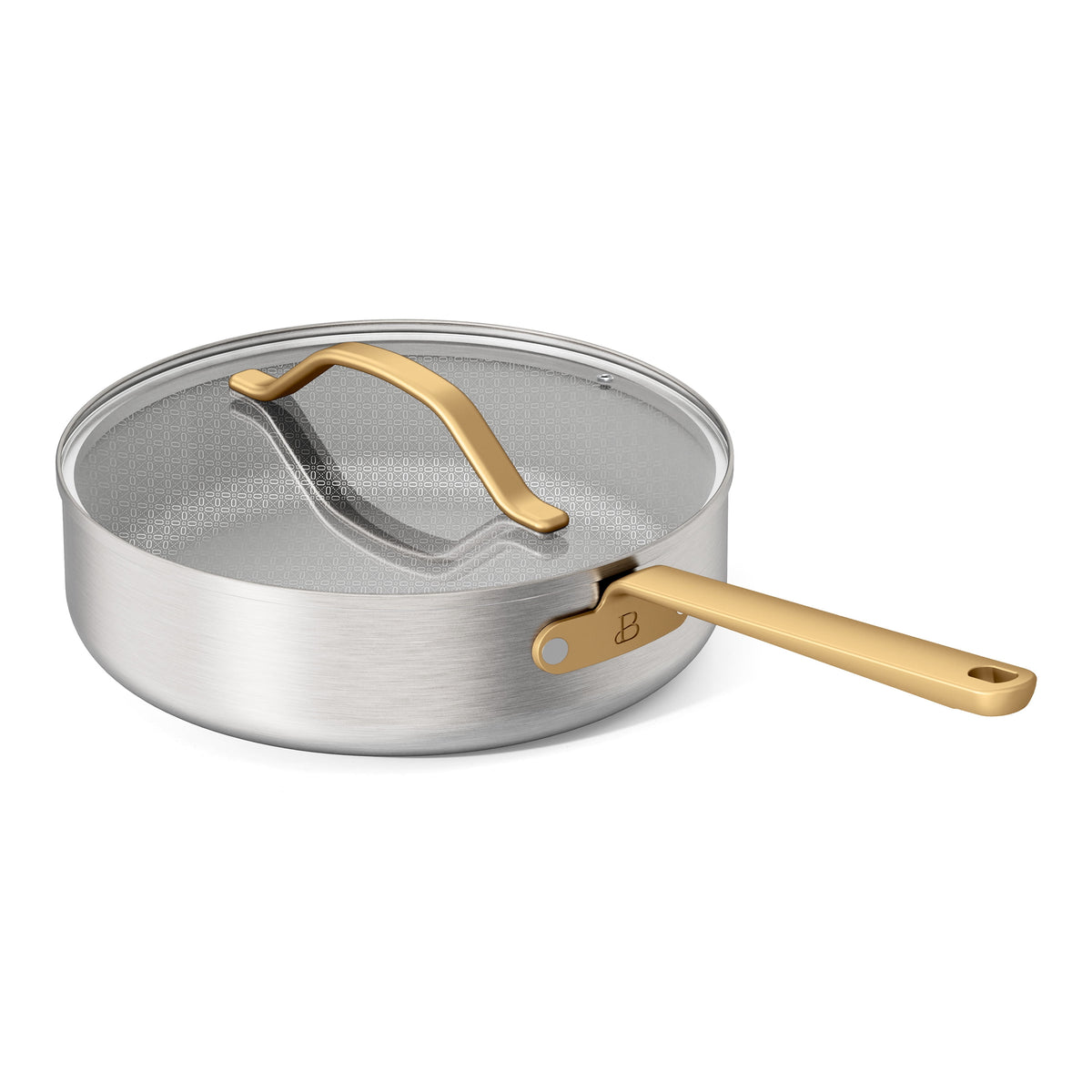 Garly Kitchen 12-Piece Hybrid Tri-Ply Stainless Steel Cookware Set with Ceramic Nonstick