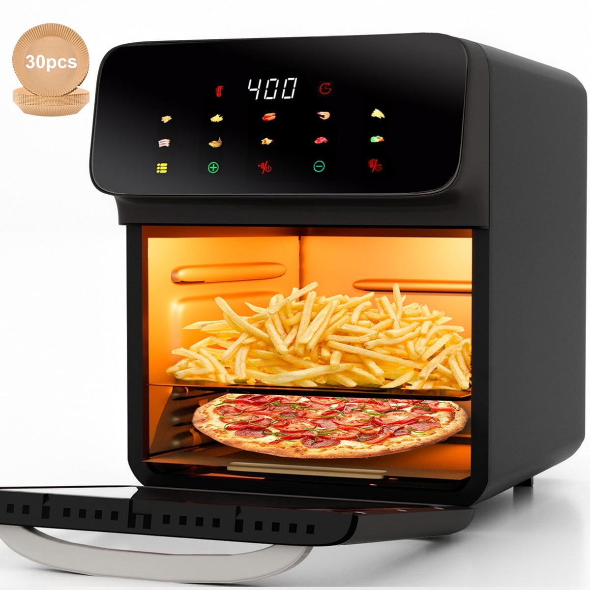 Garly Kitchen Air Fryer 12-Qt Convection Oven with 10-in-1 Multi Function