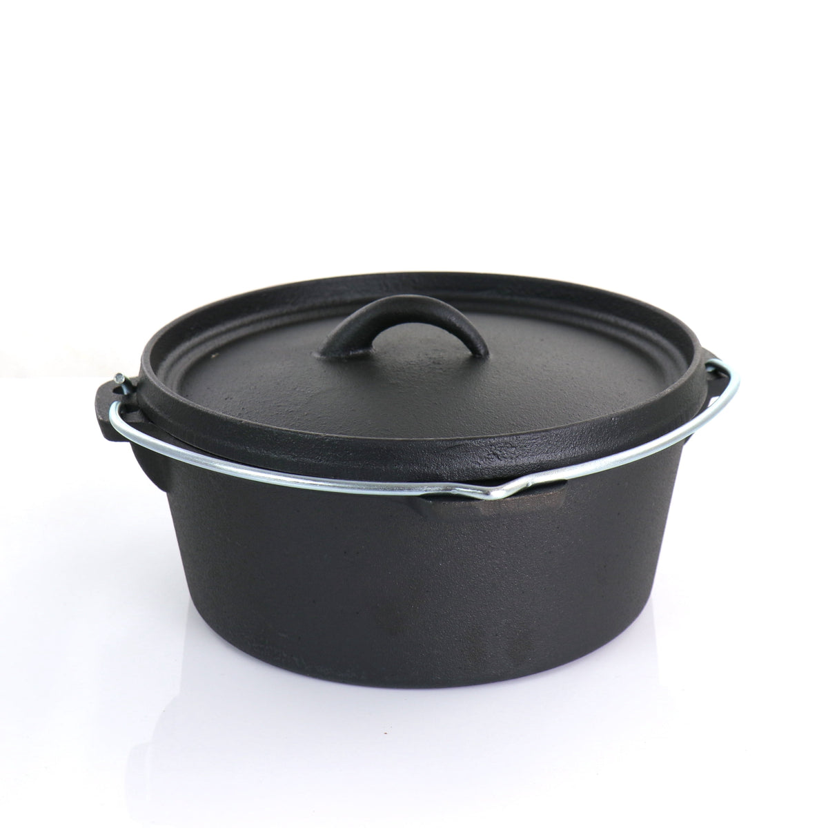 Garly Kitchen MegaChef Pre-Seasoned Cast Iron 5-Piece Kitchen Cookware Set, Pots and Pans