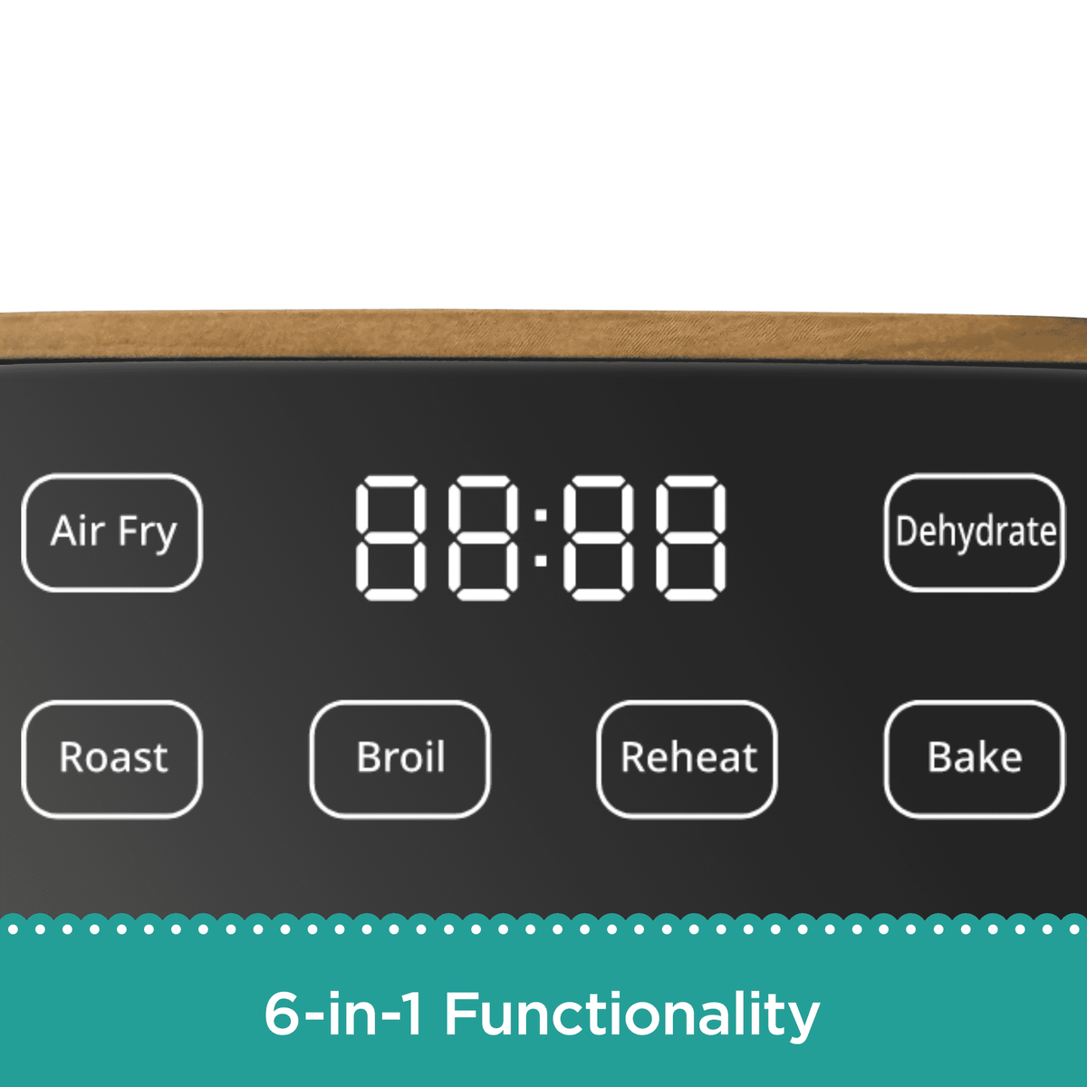 Garly Kitchen 5.8-Qt Air Fryer, Linen Speckle - Energy Efficient