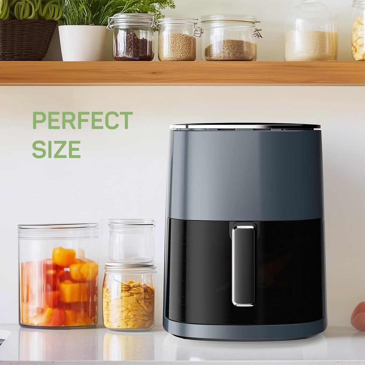 Garly Kitchen Air Fryer, 6-Qt Smart Air Fryer, 12-in-1 Functions - Air Fry, Roast, Reheat