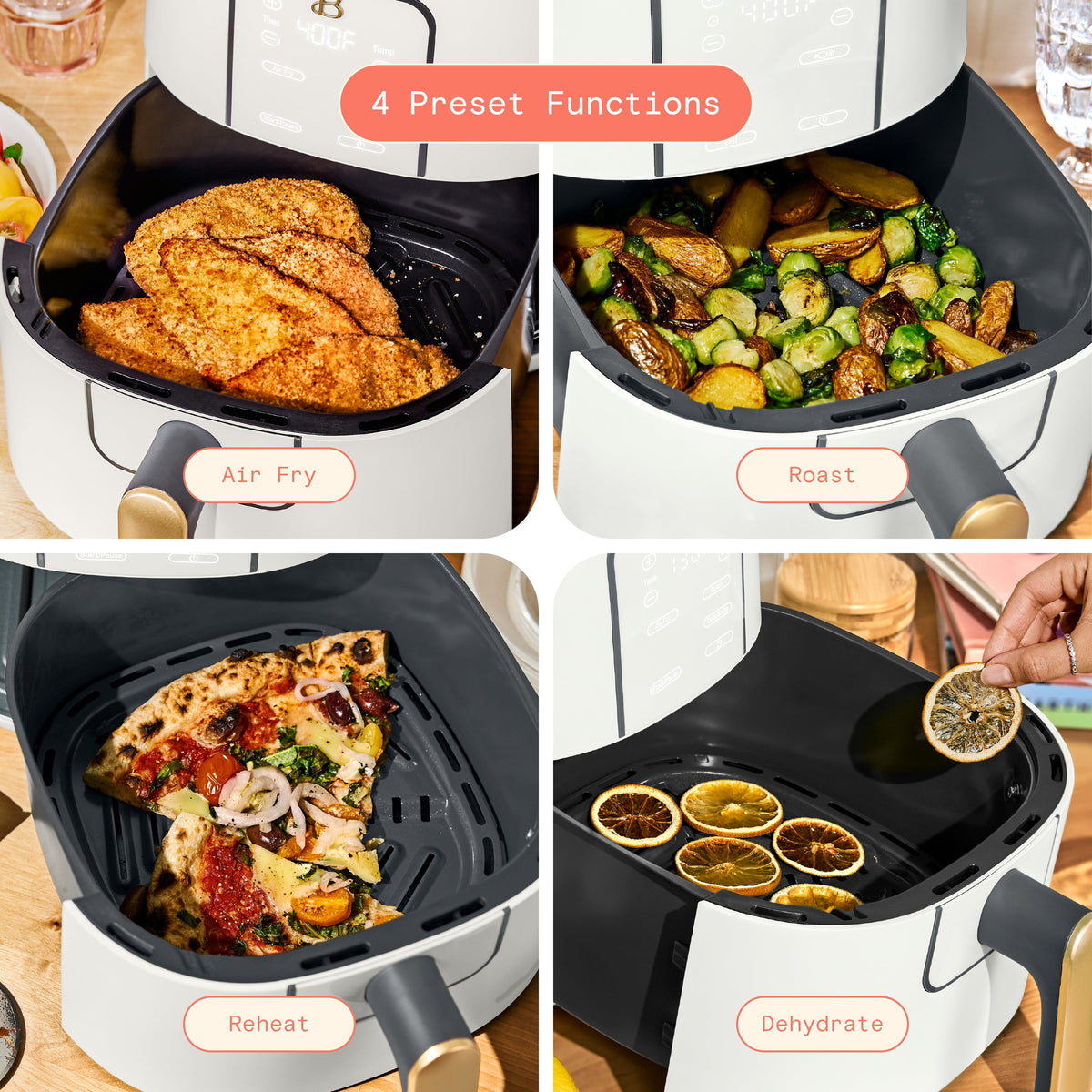 Garly Kitchen 6-Qt Air Fryer, Ceramic Nonstick Coating