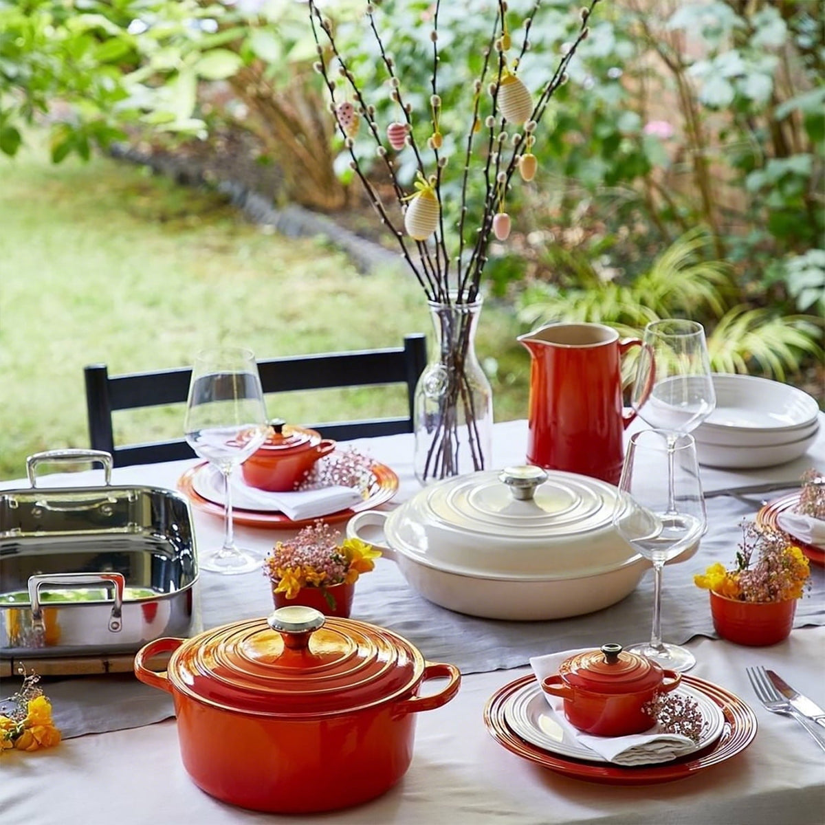 Garly Kitchen CAANNASWEIS 11 Piece Enameled Cast Iron Cookware Set