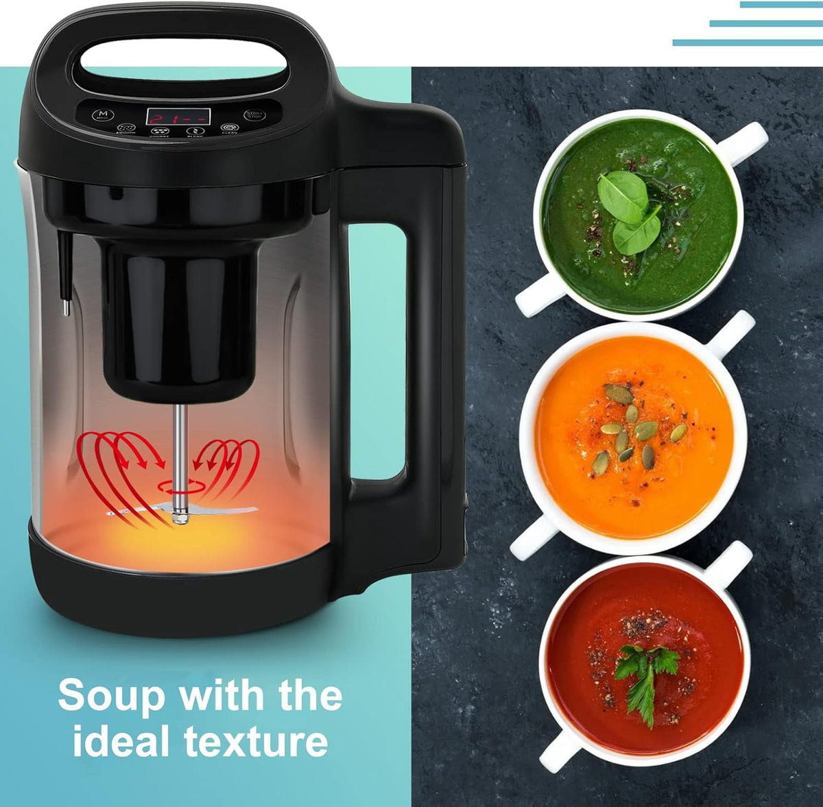 Garly Kitchen 1.6L 4-in-1 Multifunctional Electric Hot Pot Milk & Soup Maker with Smart Control
