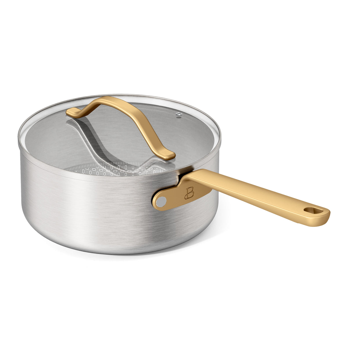 Garly Kitchen 12-Piece Hybrid Tri-Ply Stainless Steel Cookware Set with Ceramic Nonstick