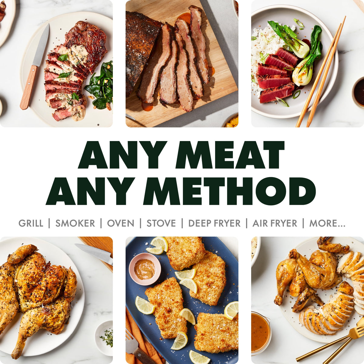 Garly Kitchen by Smart Wireless Meat Thermometer, WiFi Unlimited Range, 5 Sensors