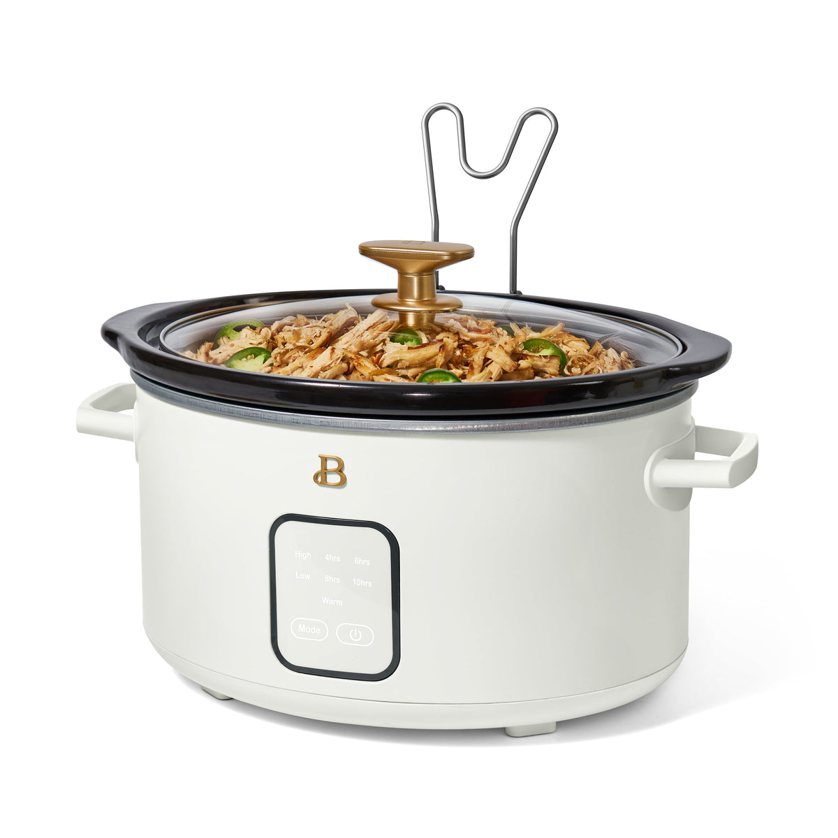 Garly Kitchen 4-Qt Slow Cooker with Touch-Activated Display