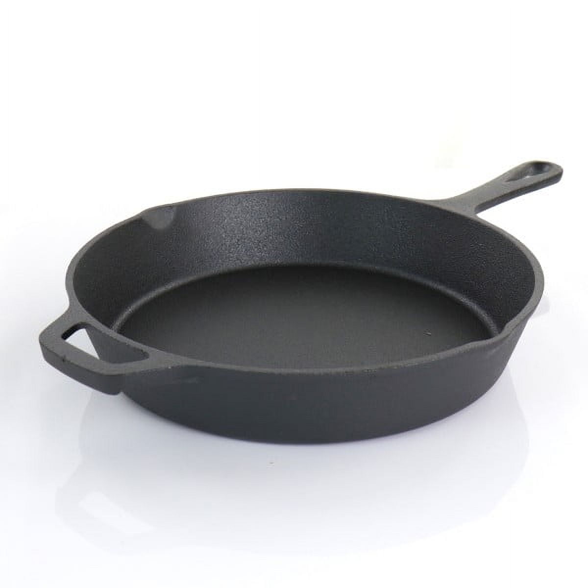 Garly Kitchen MegaChef Pre-Seasoned Cast Iron 5-Piece Kitchen Cookware Set, Pots and Pans