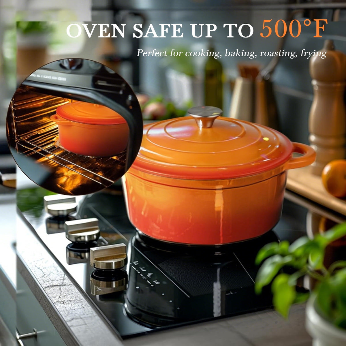 Garly Kitchen CAANNASWEIS 11 Piece Enameled Cast Iron Cookware Set