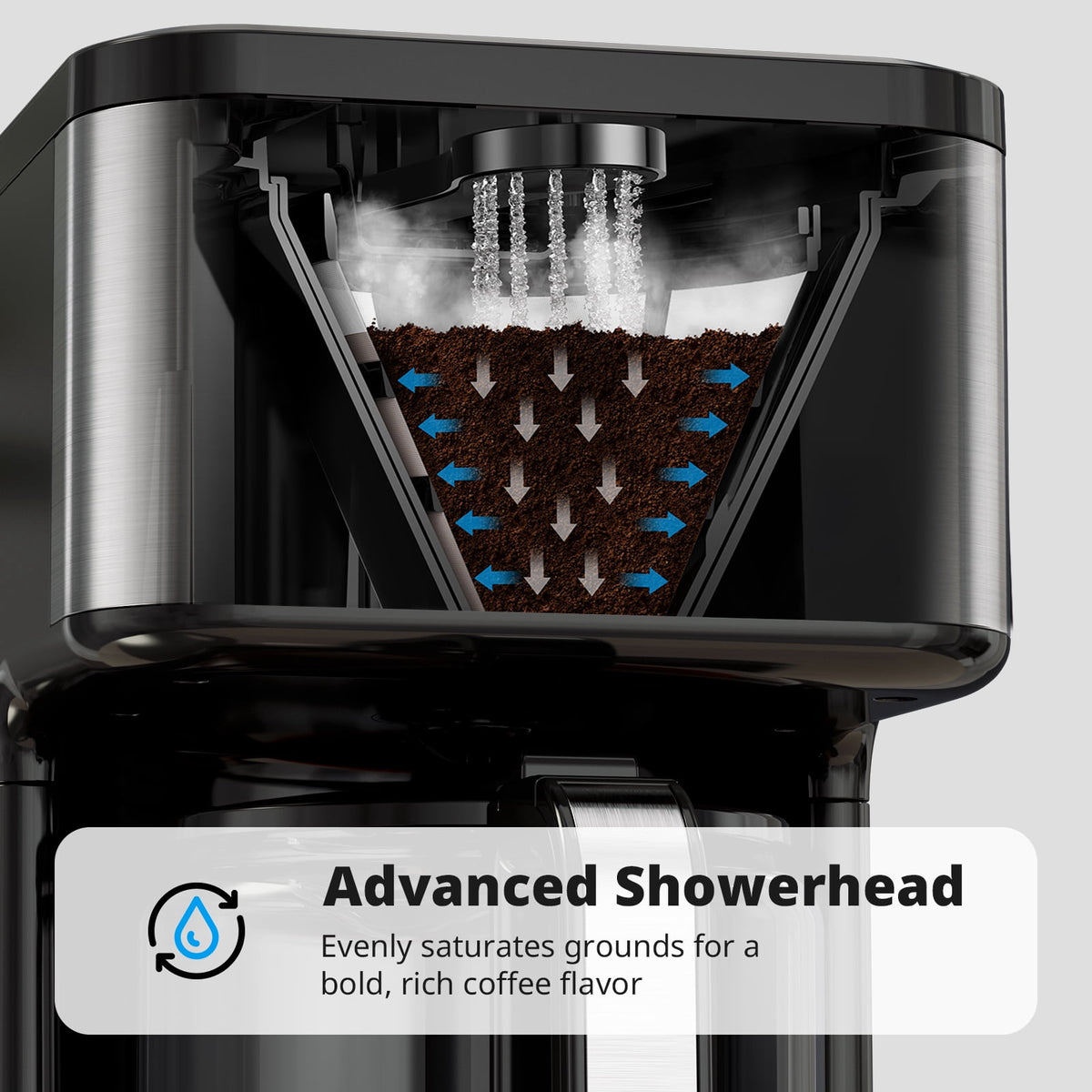 Garly Kitchen 14-Cup Coffee Maker with Adjustable Brew Sizes