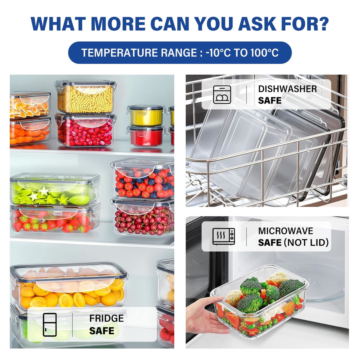 Garly Kitchen Stelive 24 Pack Food Storage Container Set, Leak Proof Lunch Boxes, Microwave