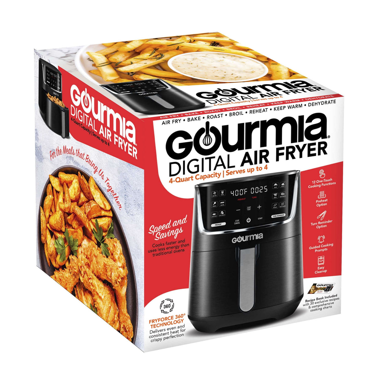 Garly Kitchen 4-Qt Digital Air Fryer with Presets, GAF414