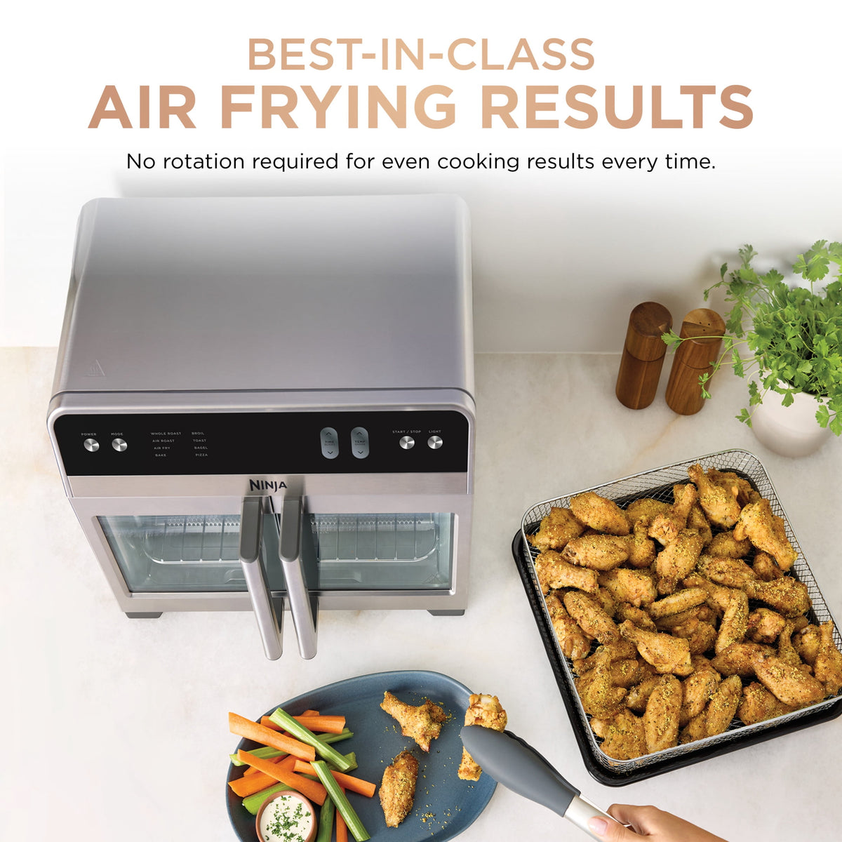Garly Kitchen French Door 8-in-1 Countertop Oven, with Smart Surroundair Technology and Air Fry