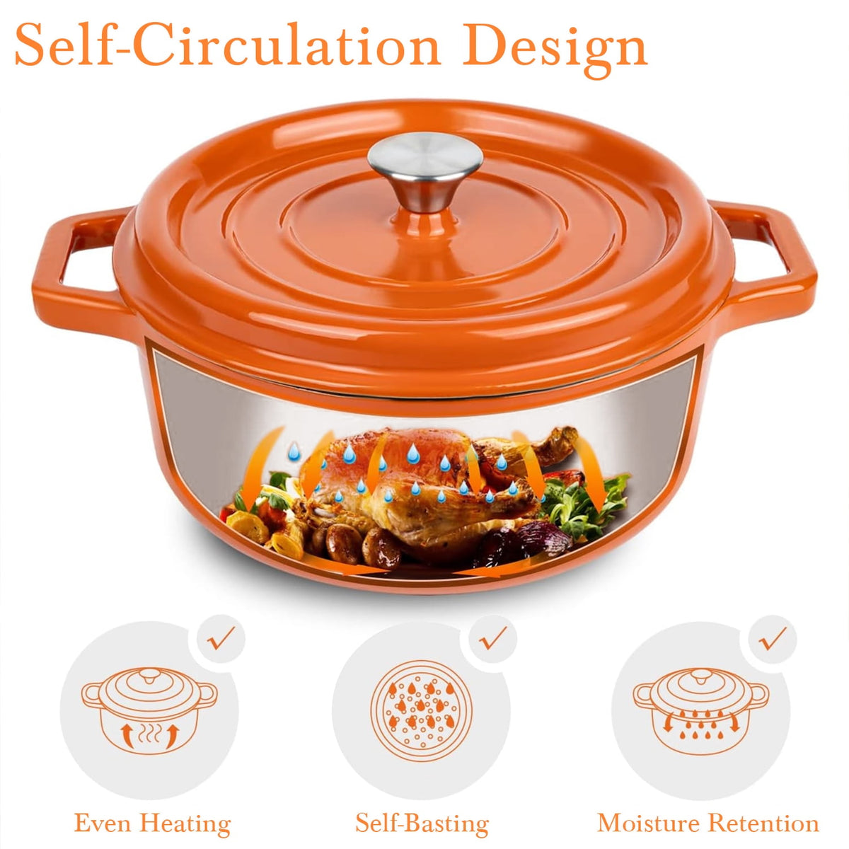 Garly Kitchen CAANNASWEIS 11 Piece Enameled Cast Iron Cookware Set