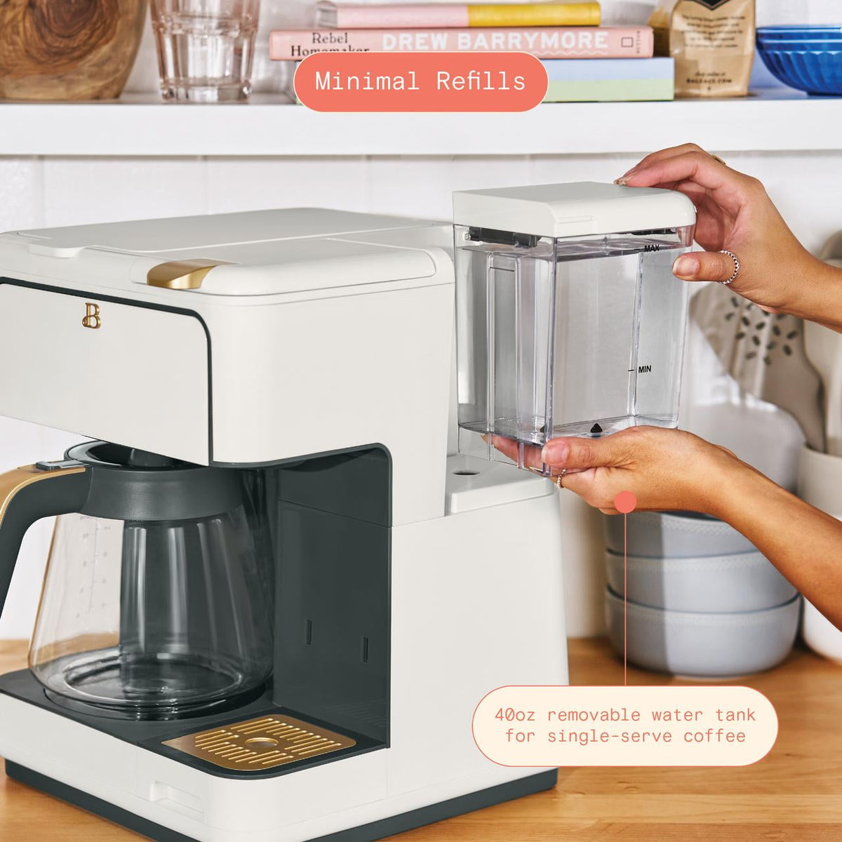 Garly Kitchen Multi-Brew 12-Cup Programmable Drip & Single-Serve Coffee Maker