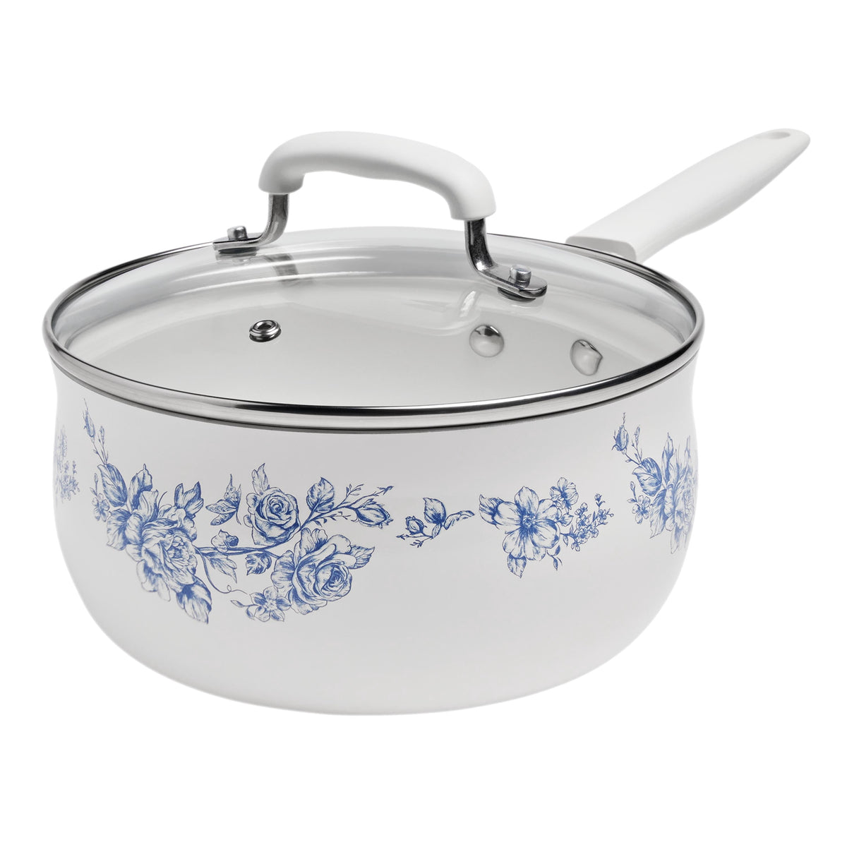 Garly Kitchen 12-Piece Classic Aluminum Cookware Set, Ceramic Nonstick