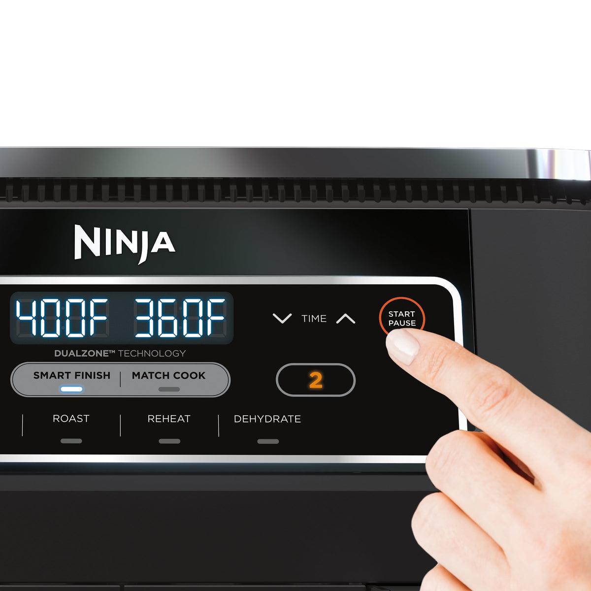 Garly Kitchen Restored Air Fryer 8-Qt, DualZone FlexBasket, 4-in-1, Smart Finish