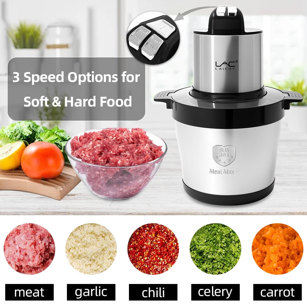 Garly Kitchen LAC LAICHY 3-Speeds 24-Cup Large Electric Meat Grinder, Electric Chopper