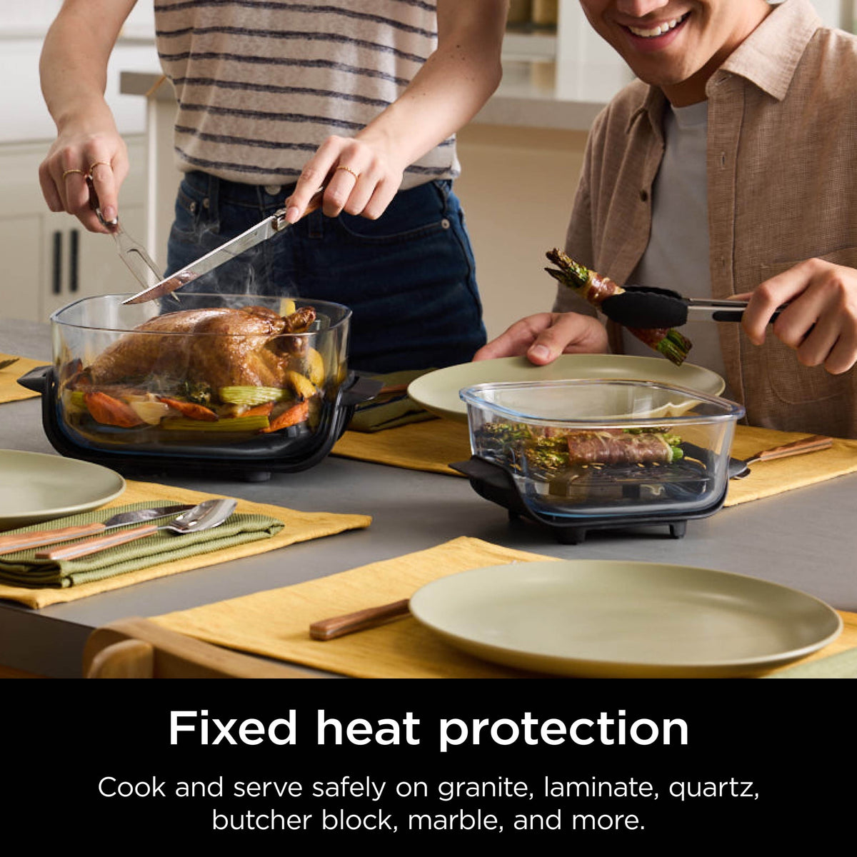 Garly Kitchen Crispi Glass Air Fryer 4-Qt, 3-in-1, Air Fry Recrisp, Portable, Dishwasher Safe