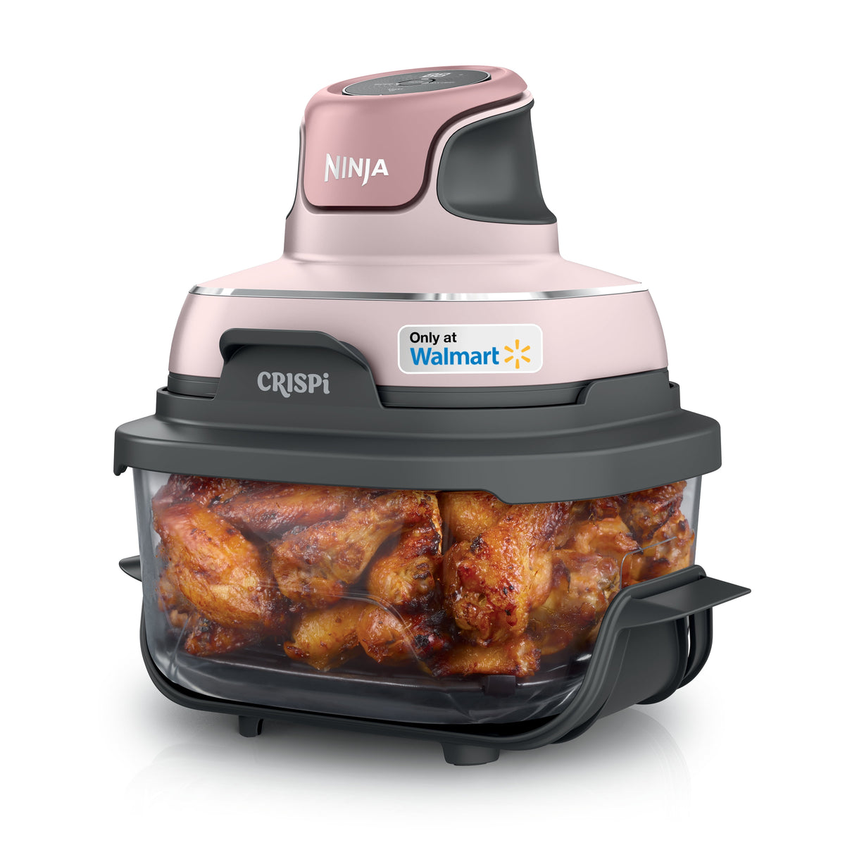 Garly Kitchen Crispi Glass Air Fryer 4-Qt, 3-in-1, Air Fry Recrisp, Portable, Dishwasher Safe