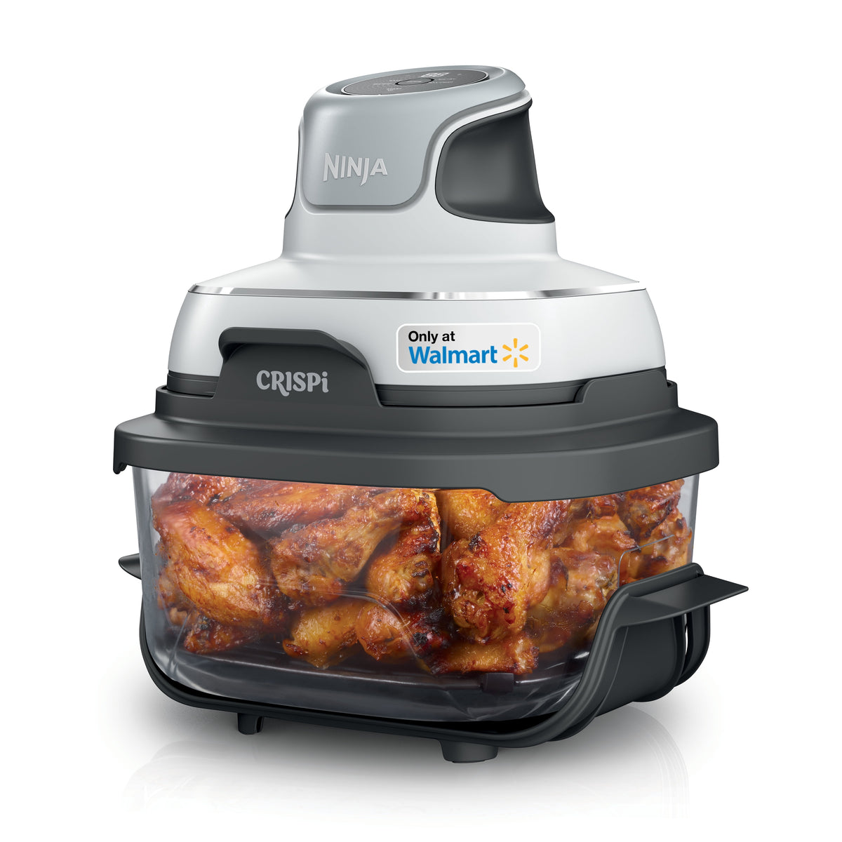 Garly Kitchen Crispi Glass Air Fryer 4-Qt, 3-in-1, Air Fry Recrisp, Portable, Dishwasher Safe