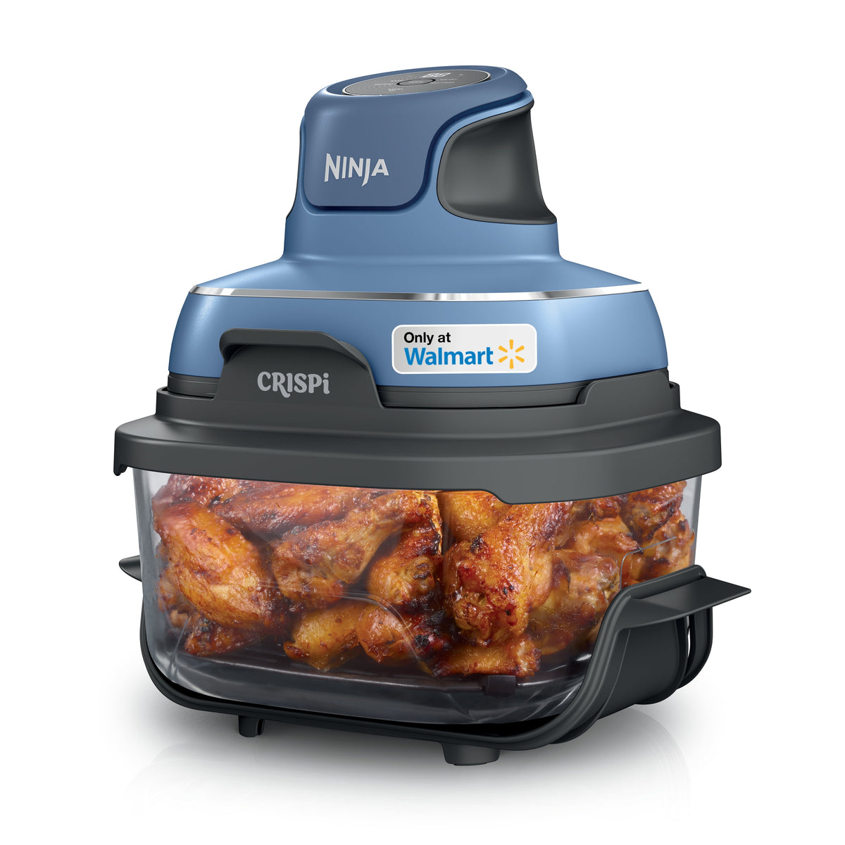 Garly Kitchen Crispi Glass Air Fryer 4-Qt, 3-in-1, Air Fry Recrisp, Portable, Dishwasher Safe