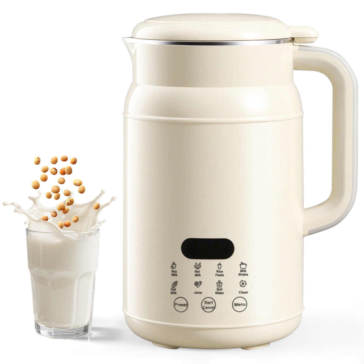 Garly Kitchen Nut Milk Maker 8-in-1, 32oz Soy, Almond, Oat, Coconut Milk Machine