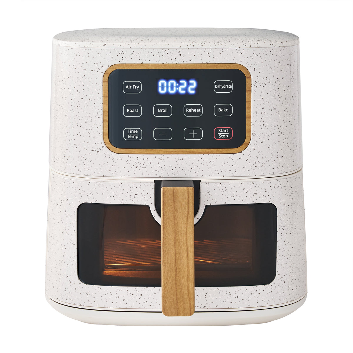 Garly Kitchen 5.8-Qt Air Fryer, Linen Speckle - Energy Efficient