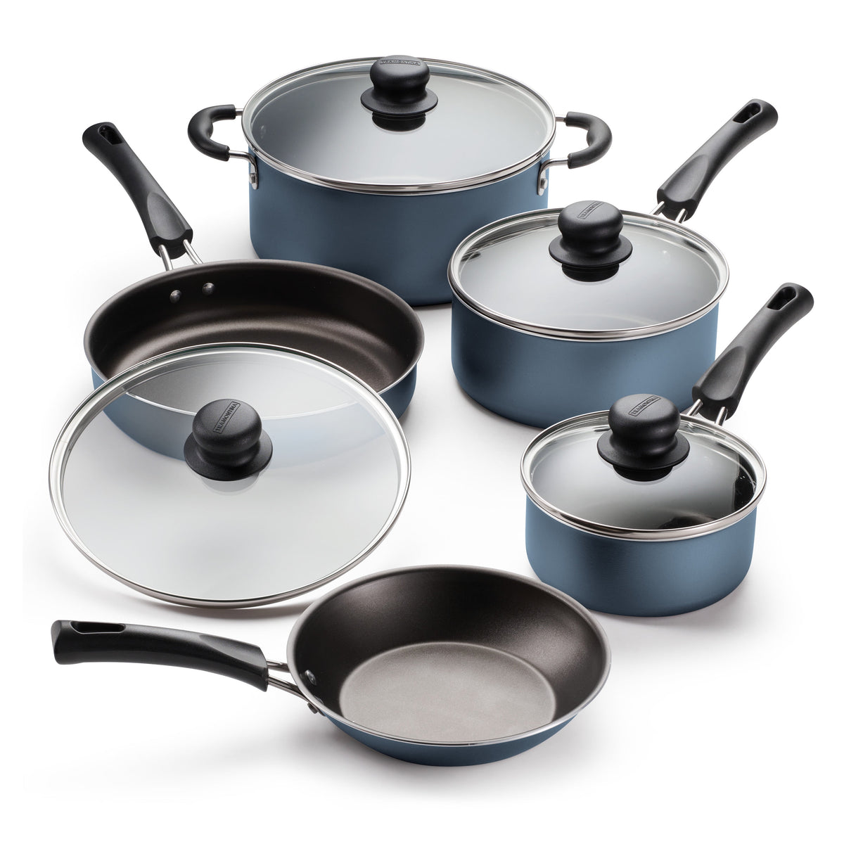 Garly Kitchen 9-Piece Non-Stick Cookware Set, Champagne