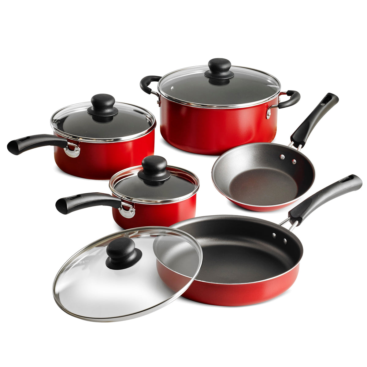 Garly Kitchen 9-Piece Non-Stick Cookware Set, Champagne