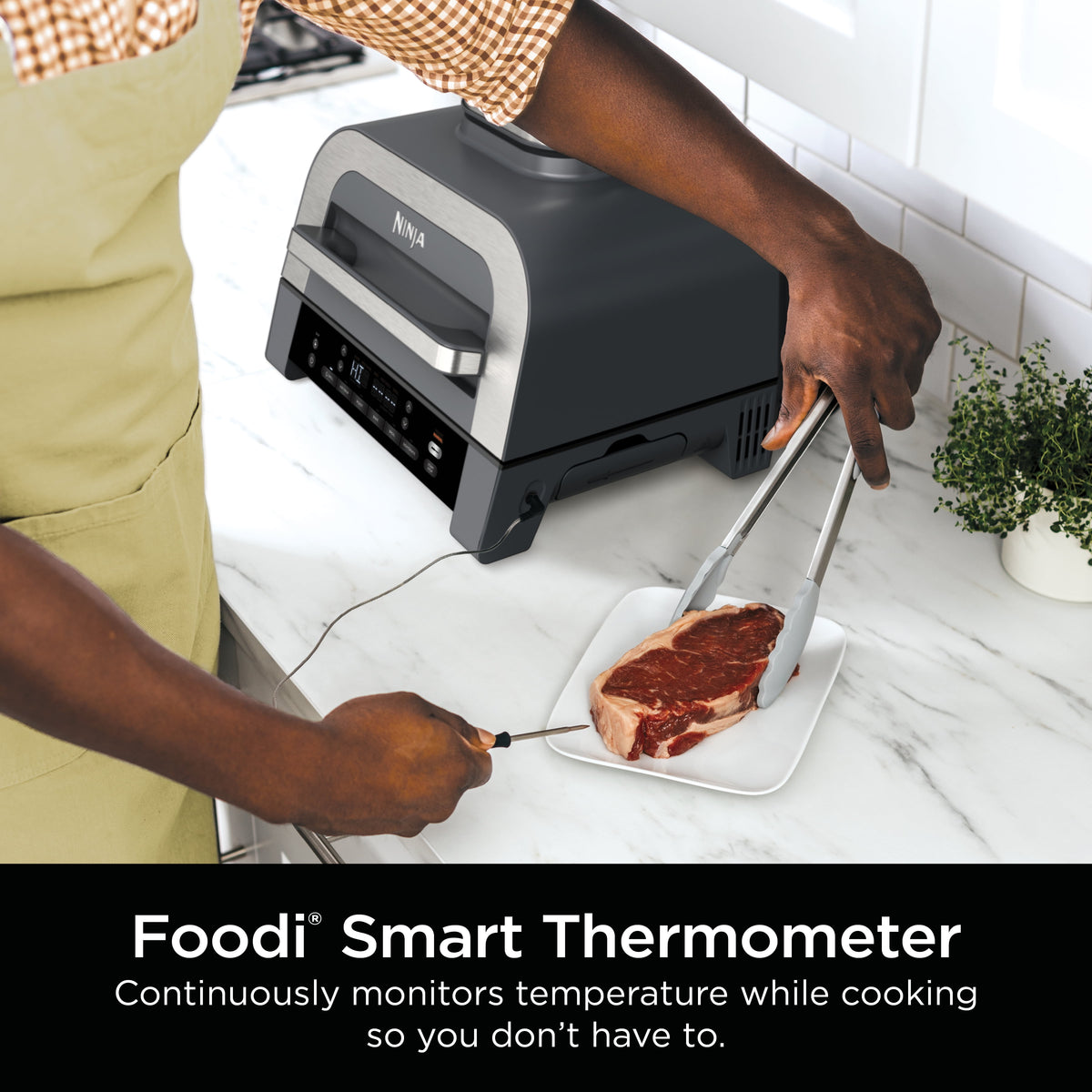 Garly Kitchen Smart XL 6-in-1 Indoor Grill with Air Fry, Roast, Bake, Broil, & Dehydrate