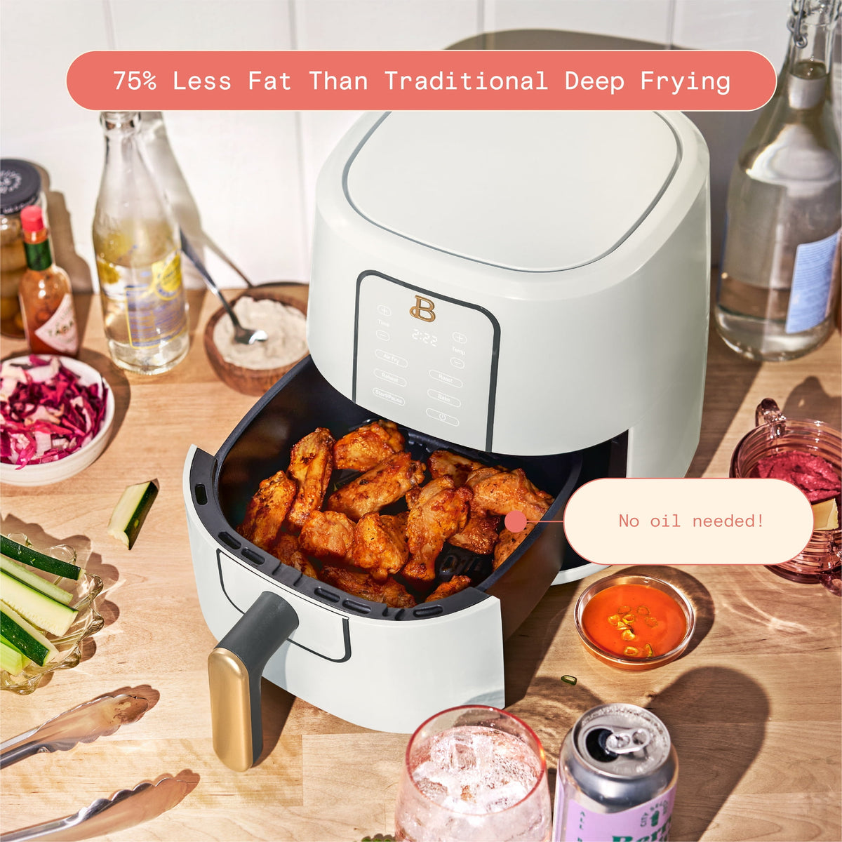 Garly Kitchen 3-Qt Air Fryer, Compact Countertop