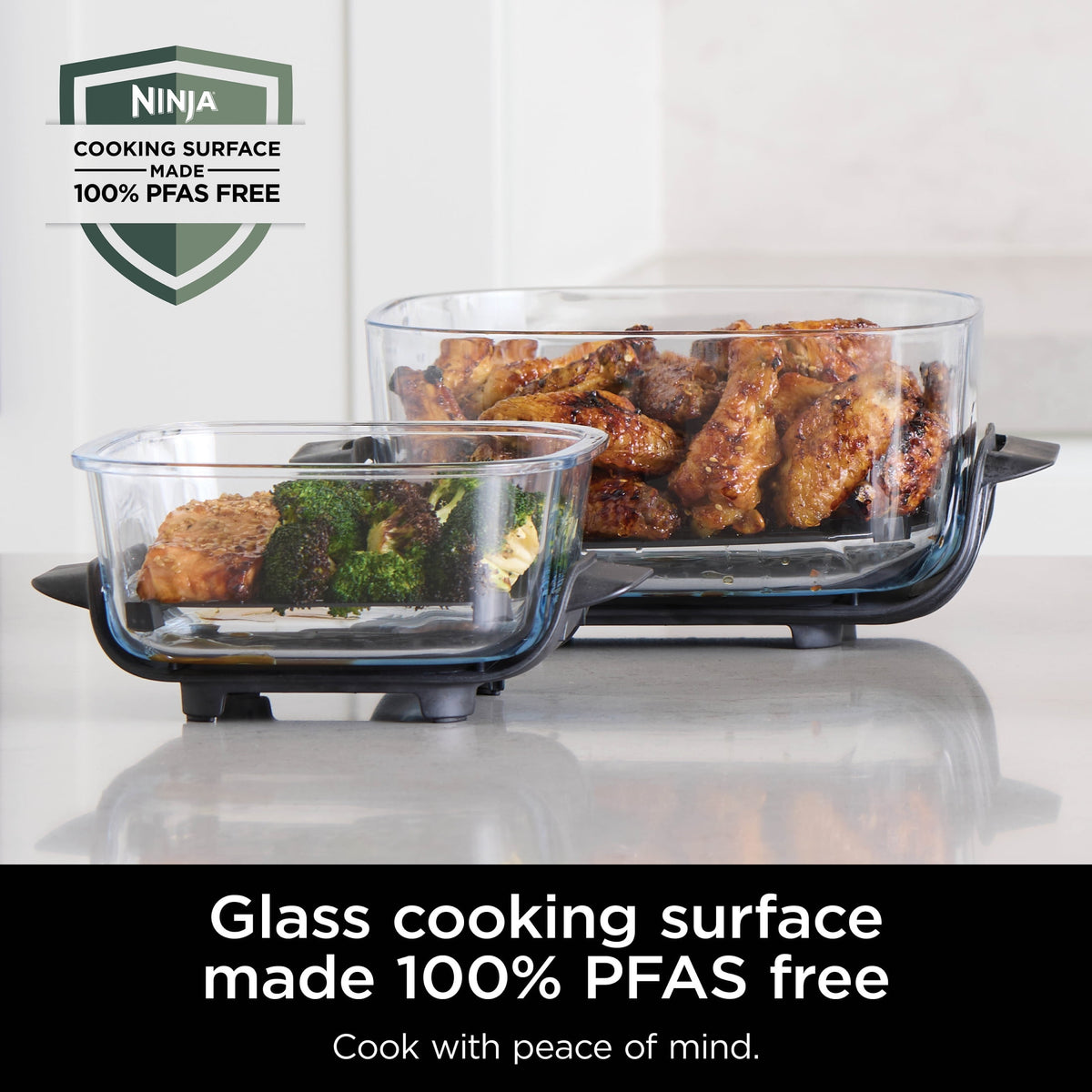 Garly Kitchen Crispi Glass Air Fryer 4-Qt, 3-in-1, Air Fry Recrisp, Portable, Dishwasher Safe