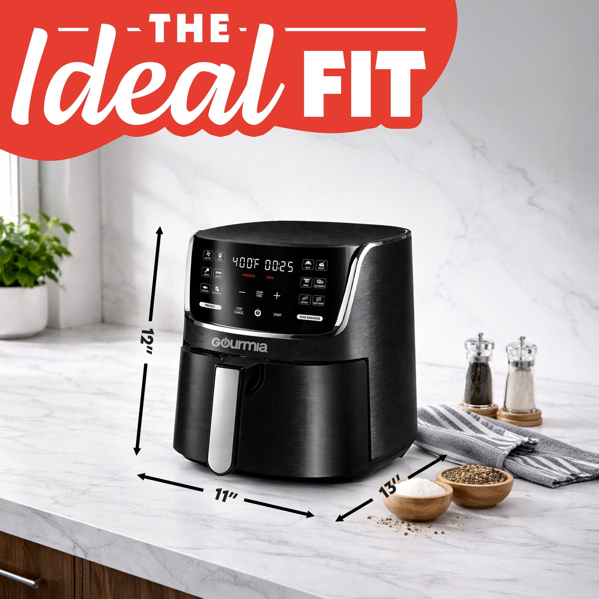 Garly Kitchen 4-Qt Digital Air Fryer with Presets, GAF414