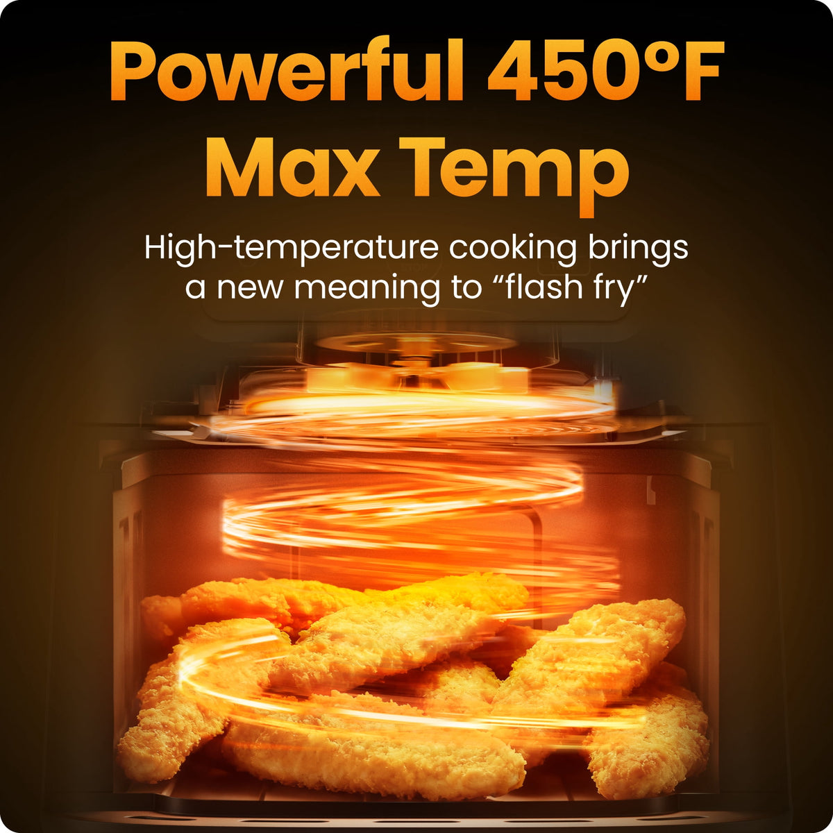 Garly Kitchen TurboFry 3-in-1 Air Fryer, 450°F Max Temp with 3.5-Qt Nonstick Basket