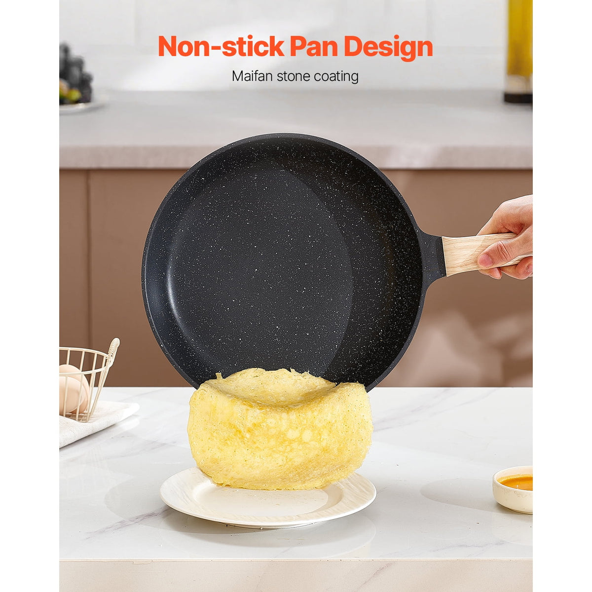 Garly Kitchen 17 Piece Non-stick Cookware Set, Induction + Glass Lids