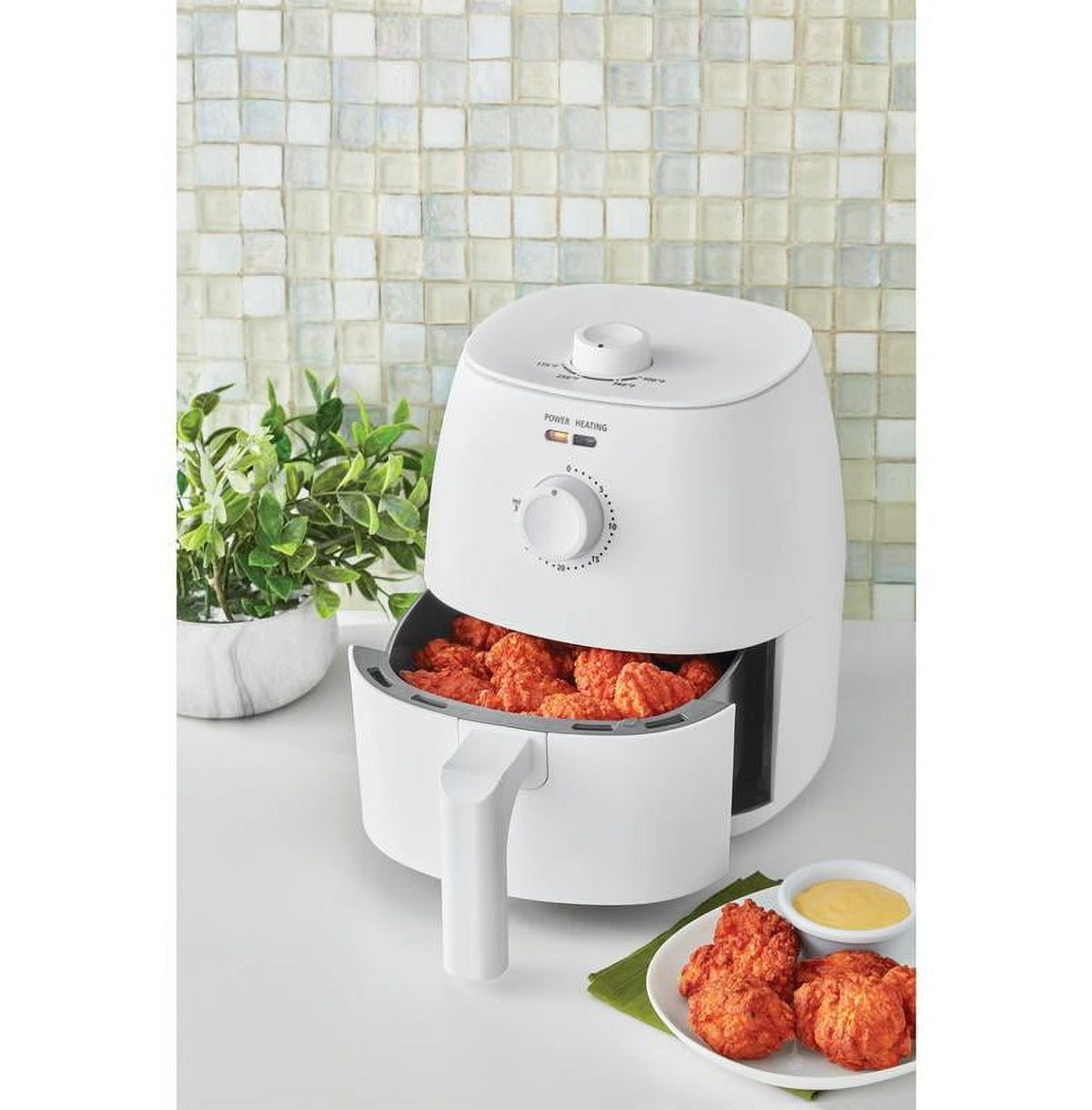 Garly Kitchen 2.2-Qt Air Fryer, Arctic White - Automatic Shutoff