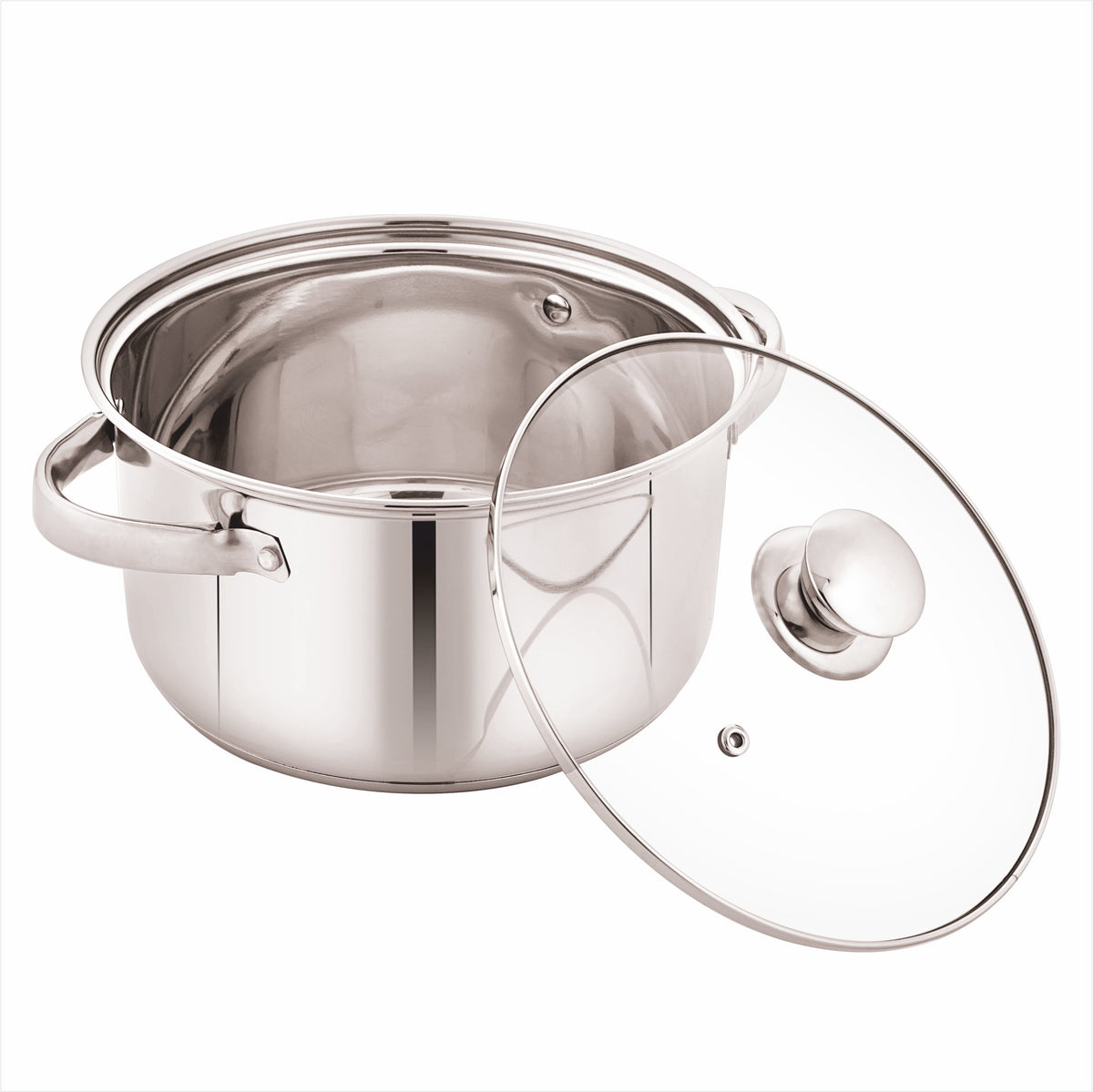 Garly Kitchen Stainless Steel 10-Piece Cookware Set with Lids and Utensils